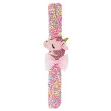 Load image into Gallery viewer, Unicorn Sequin Slap Bracelet