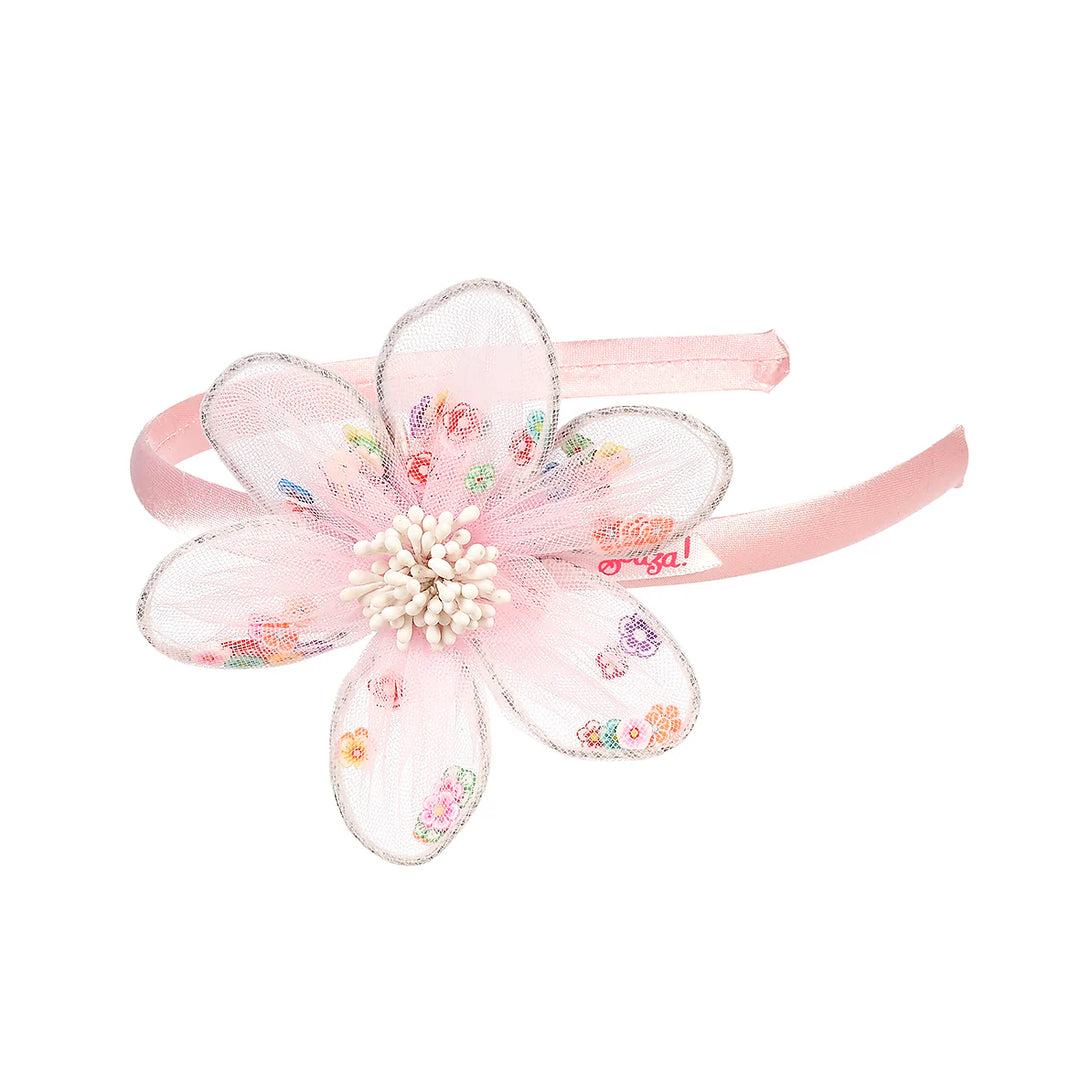 Indra Pink Flower Headband