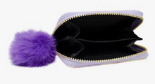 Load image into Gallery viewer, Glitter Hearts Wallet Purple