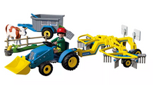 Load image into Gallery viewer, Small Tractor With Hay Swather