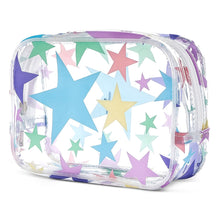 Load image into Gallery viewer, Stars Clear Cosmetic Case