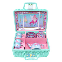 Load image into Gallery viewer, Shimmering Mermaid Tea Set In Basket
