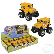 Load image into Gallery viewer, 3.75" Die-Cast Pull Back Big Wheel School Bus