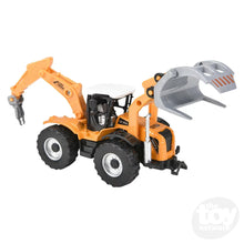 Load image into Gallery viewer, 7" Die-Cast Pull Back Farm Tractor