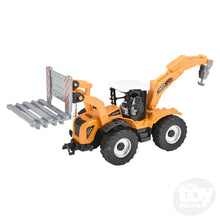 Load image into Gallery viewer, 7" Die-Cast Pull Back Farm Tractor