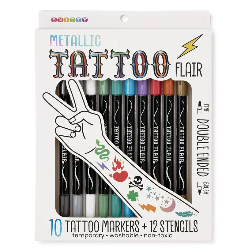 Metallic Tattoo Flair Markers