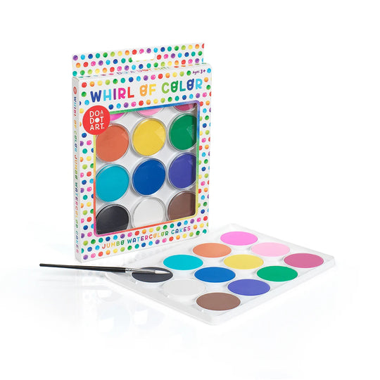 Do A Dot Art Whirl Of Color Jumbo Watercolor Cakes