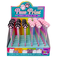 Load image into Gallery viewer, Paw Print Rainbow Gel Pen