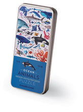 Load image into Gallery viewer, 150 Piece Ocean Animals Tin Puzzle
