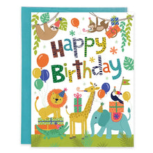 Load image into Gallery viewer, Jungle Time Birthday Card