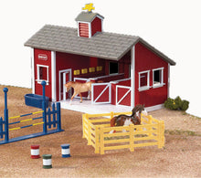 Load image into Gallery viewer, Red Stable Playset