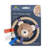 Load image into Gallery viewer, Itzy Ring Pal Teething Ring With Plush Taupe Bear