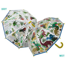 Load image into Gallery viewer, Dino Transparent Color Changing Umbrella