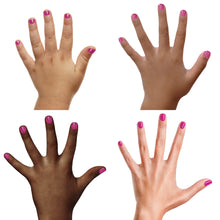 Load image into Gallery viewer, Glamour Girl Fuschia With Silver Glitter Nail Polish