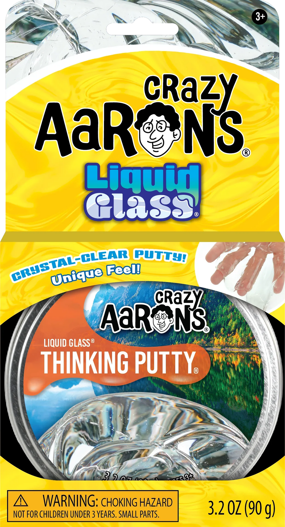 Crystal Clear Liquid Glass Putty Tin