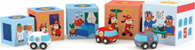 Load image into Gallery viewer, TopaniCar Stacking Blocks Game &amp; Vehicles