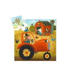 Load image into Gallery viewer, 16 Piece Silhouette Mini Tractor Puzzle