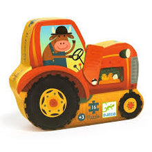 Load image into Gallery viewer, 16 Piece Silhouette Mini Tractor Puzzle