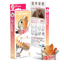 Load image into Gallery viewer, Eugy Cat - Pumpkin 3D Puzzle