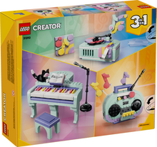 Load image into Gallery viewer, Creator Music Decor Piano With Cat