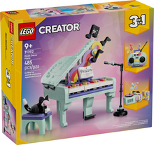 Load image into Gallery viewer, Creator Music Decor Piano With Cat