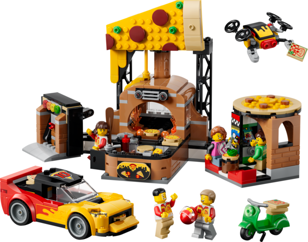 City Pizza Delivery Experience With Vehicles