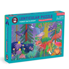 Load image into Gallery viewer, 75 PC Lenticular Forest Day &amp; Night Puzzle