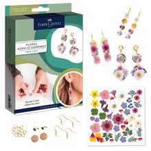 Load image into Gallery viewer, Pressed Floral Acrylic Earrings