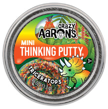 Load image into Gallery viewer, Mini Triceratops Thinking Putty Tin