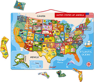 Janod Magnetic USA Map