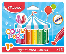 Load image into Gallery viewer, Color'Peps My First Jumbo Triangular Wax Crayons