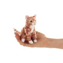 Load image into Gallery viewer, Mini Orange Tabby Cat Finger Puppet