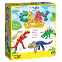 Load image into Gallery viewer, Create With Clay Dinosaurs