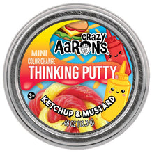 Load image into Gallery viewer, Mini Ketchup &amp; Mustard Thinking Putty Tin