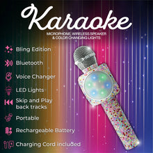 Load image into Gallery viewer, Sing A Long Bling Karaoke Microphone Confetti