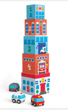 Load image into Gallery viewer, TopaniCar Stacking Blocks Game &amp; Vehicles
