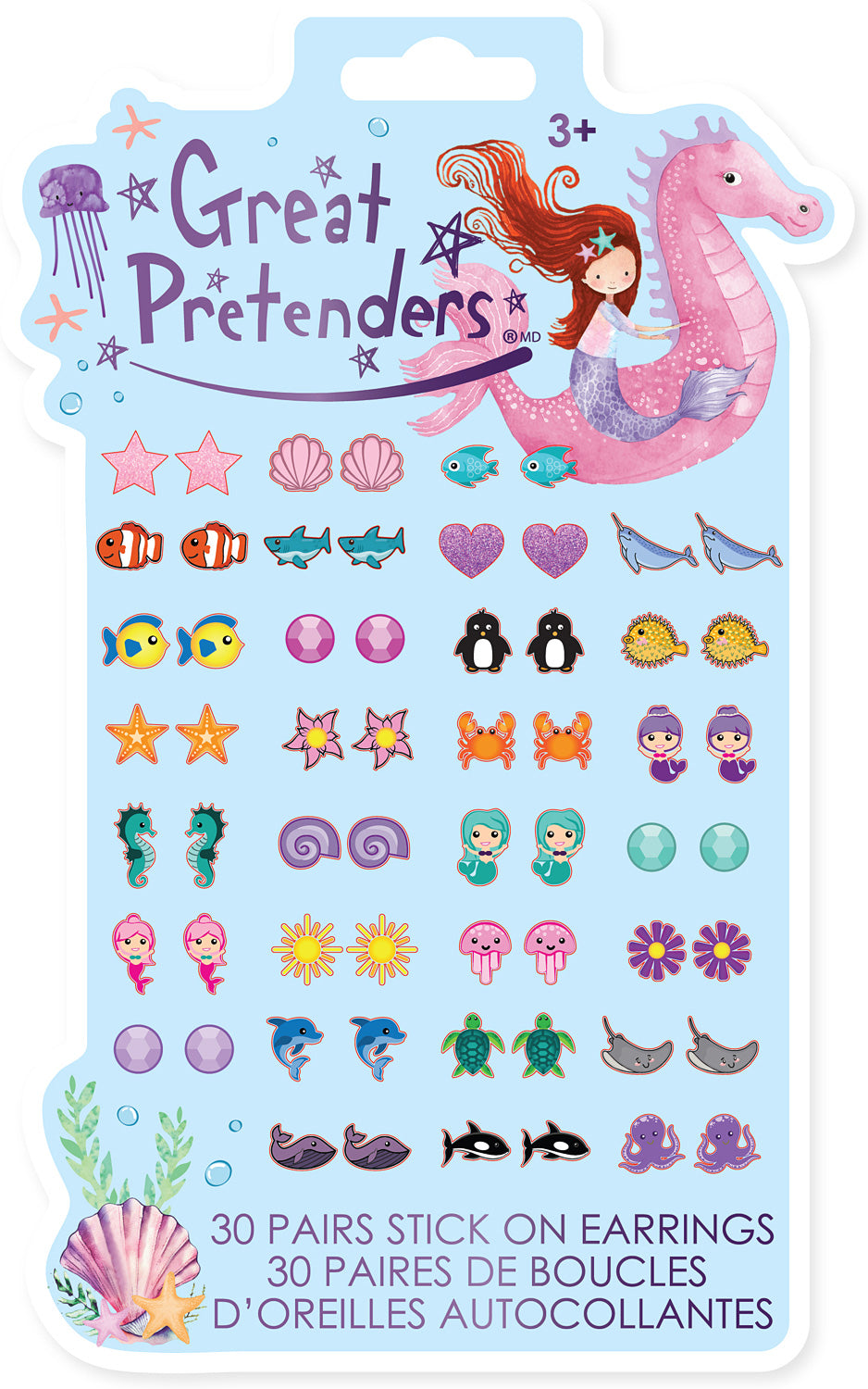 Mermaid Sticker Earrings