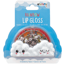Load image into Gallery viewer, Rainbow Lip Gloss Strawberry Flavor