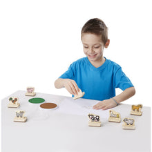 Load image into Gallery viewer, My First Wooden Stamp Set Farm Animals