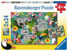 Load image into Gallery viewer, 2 x 24 PC Koalas &amp; Sloths Puzzle