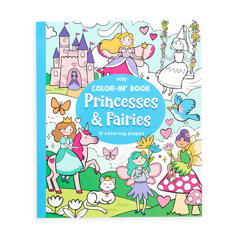 Princesses & Fairies Color-In' Book