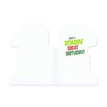 Load image into Gallery viewer, Dinosaur Die-Cut Birthday Card
