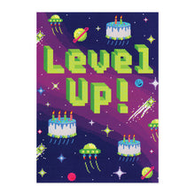 Load image into Gallery viewer, Level Up Neon Birthday Card