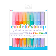 Load image into Gallery viewer, Confetti Stamp Double-Ended Markers