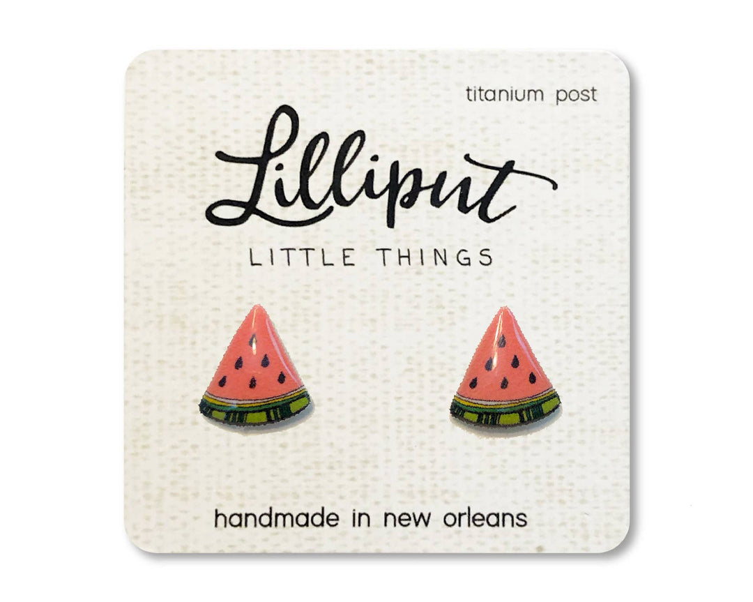 Watermelon Fruit Earrings
