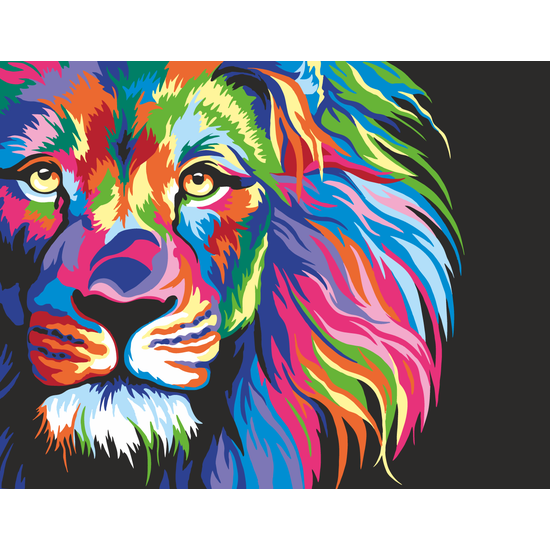 Neon Lion Artwille Paint By Numbers