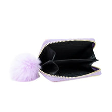 Load image into Gallery viewer, Shiny Tie Dye Mermaid Scale Wallet Purple