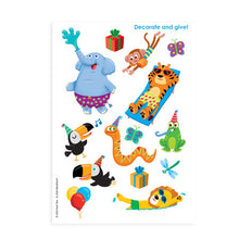 Load image into Gallery viewer, Decorate Your Own Party Animals Card
