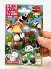 Load image into Gallery viewer, Panda Family Erasers Carded