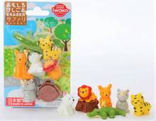 Load image into Gallery viewer, Safari Animals Erasers Carded